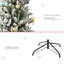 Arbre de Noël floqué floqué / givré-1839076078