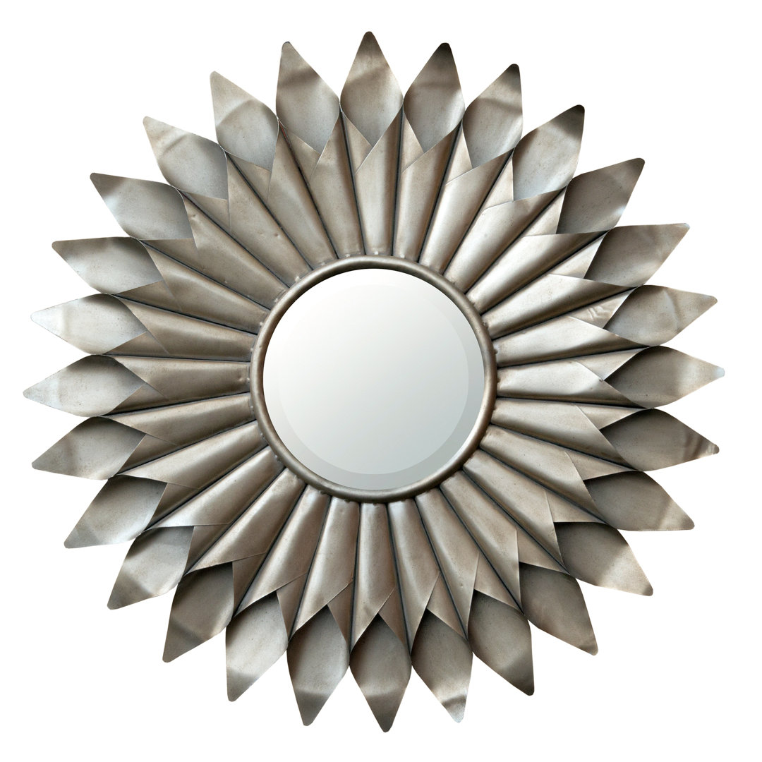 Sunburst Metal Frame Accent Mirror
