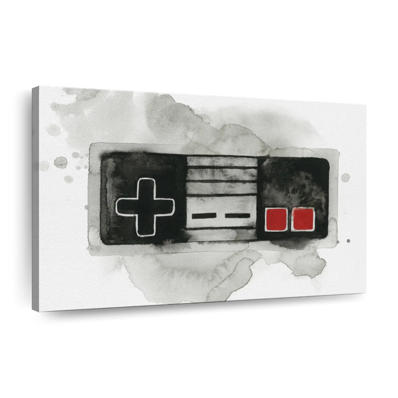 Gamer I - reproduction sur toile tendue, H 8 po x l 12 po x P 1 po