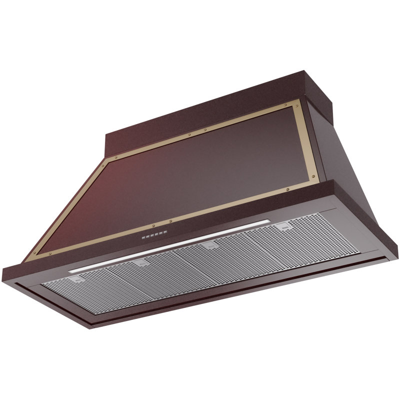 ILVE Nostalgie II Noblesse 48 in Range Hood, Burgundy/Brass