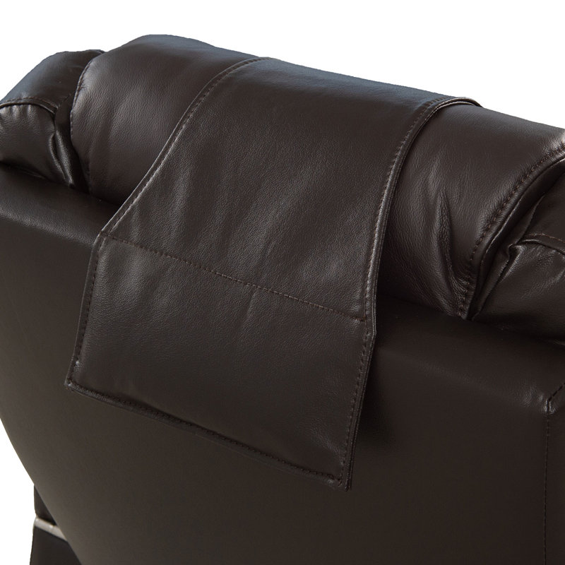 Leather/Suede Throw Pillow, Brown