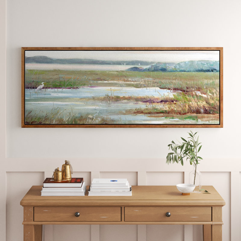 «Early Morning Magic», reproduction d'art sur toile, H 24 po x l 60 po x P 1,5 po, Noyer