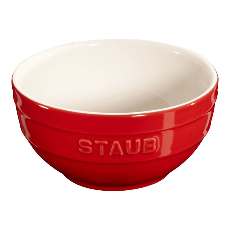 Staub Ceramic 4-Piece Baking Dish Set, Cherry 