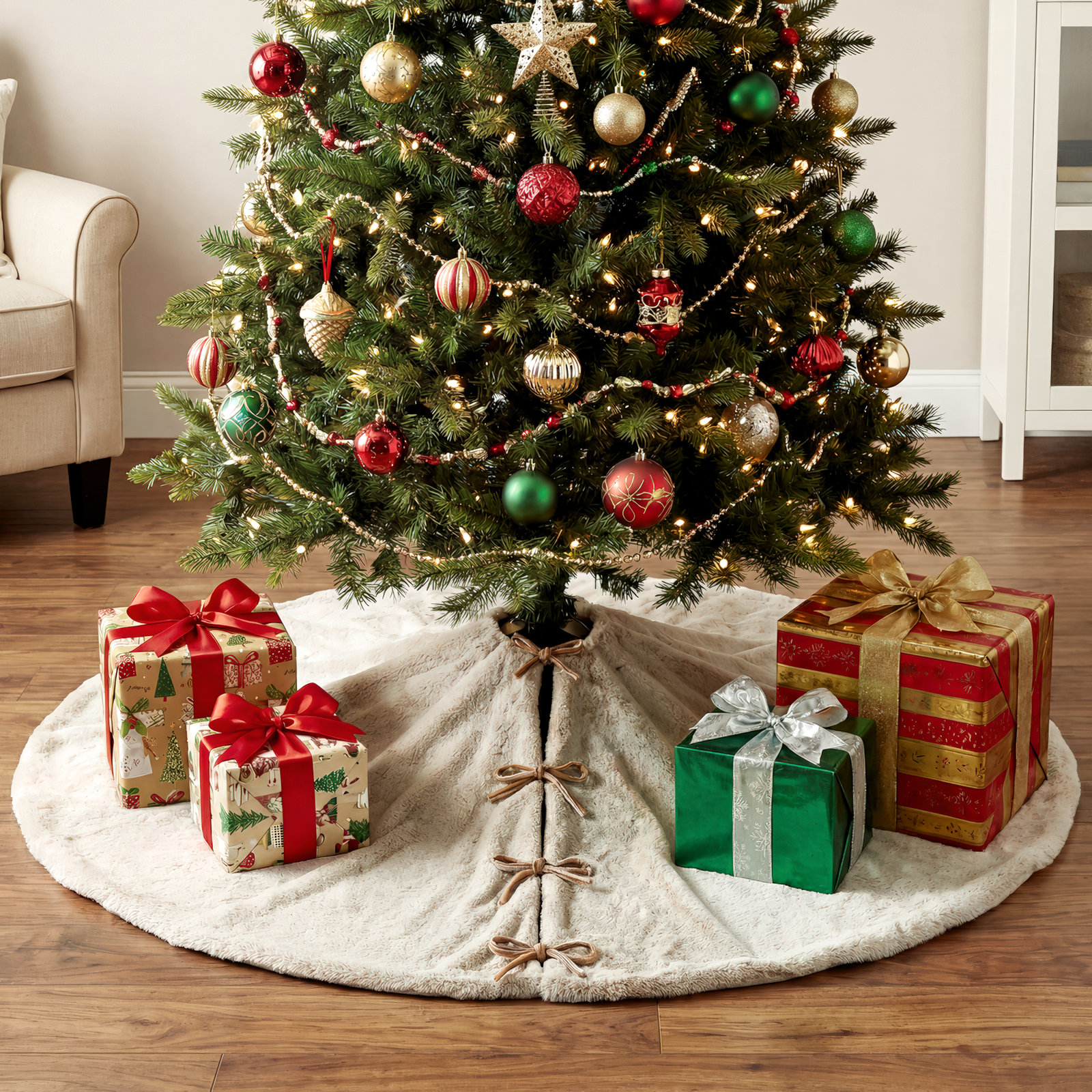 Solid Color Tree Skirt