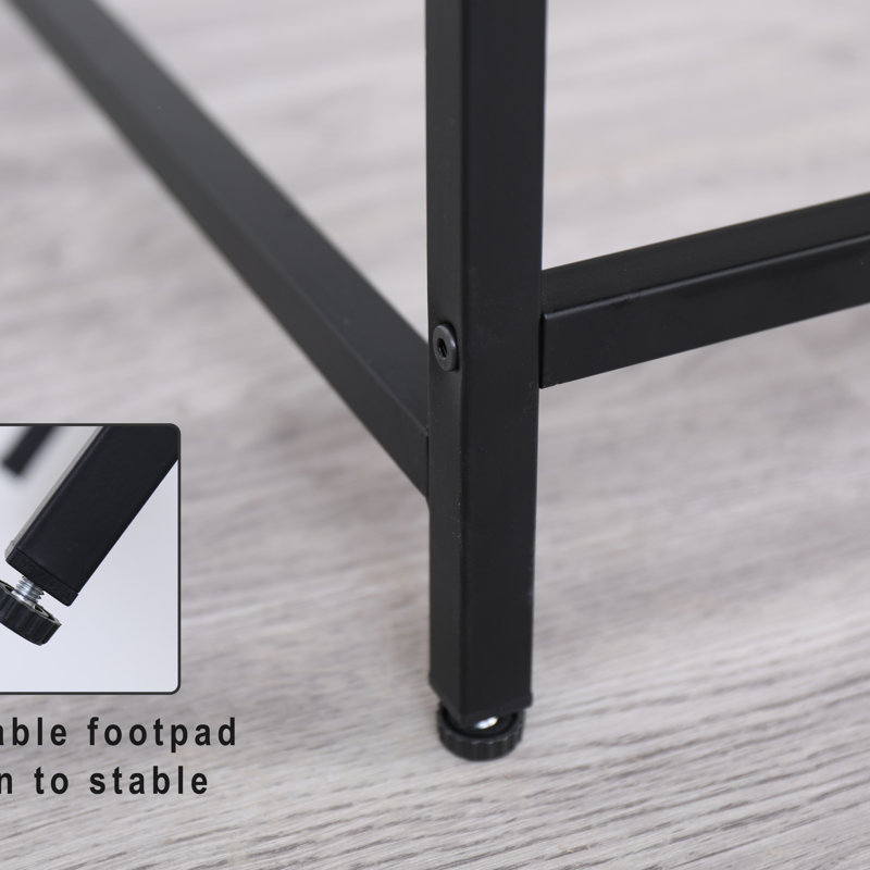 Black Console Table Narrow Modern Entryway Table Small Behind Couch Table Skinny Sofa Table Hallway Table For Living Room Foyer Bedroom Corridor Office