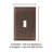 Mulholland 1-Gang Toggle Light Switch Wall Plate-12892344