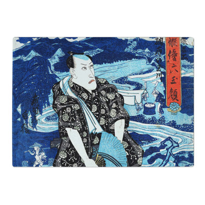 Tempered Glass the Actor Naritaya Hakuen by Utagawa Toyokuni Chopping Board