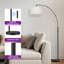 160cm Black Arched Floor Lamp