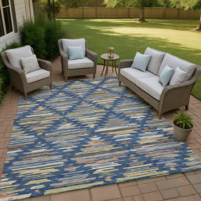 Machine Washable Indoor/Outdoor Chantille ACN2502 Southwest Rug