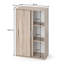 Fundy 2 Door Manufactured Wood Wardrobe-1955896394