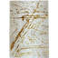 Tapis de luxe avec motif abstrait doré, tapis moderne