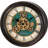 Industrial Motion Metal Wall Clock with Moving Gears, C4833