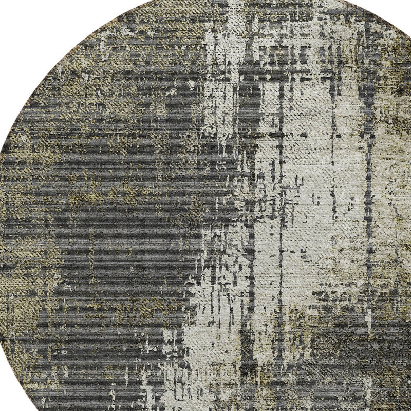 Tapis beige rond 8 po