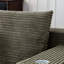 Canapé modulaire Cloud avec revêtement en velours côtelé, 4 sièges, siège profond surdimensionné, porte-gobelets, sans assemblage, siège de détente idéal pour un espace de vie principal et un style moderne