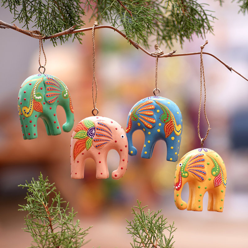 Décoration de Noël suspendue (ensemble de 4)