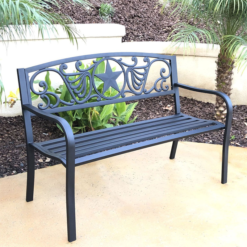 Banc de jardin en acier Chadley
