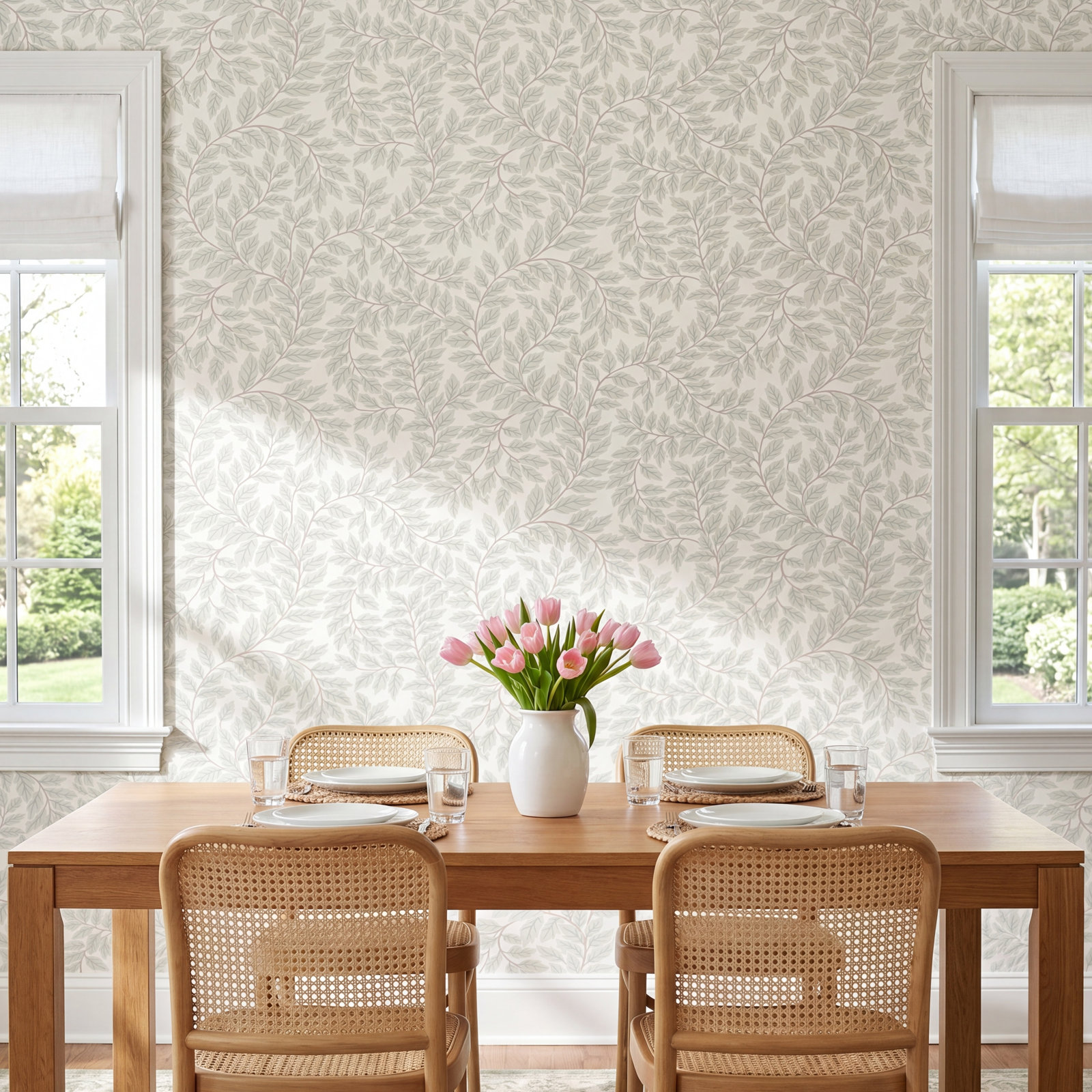 Vesa Botanical Wallpaper, Gray