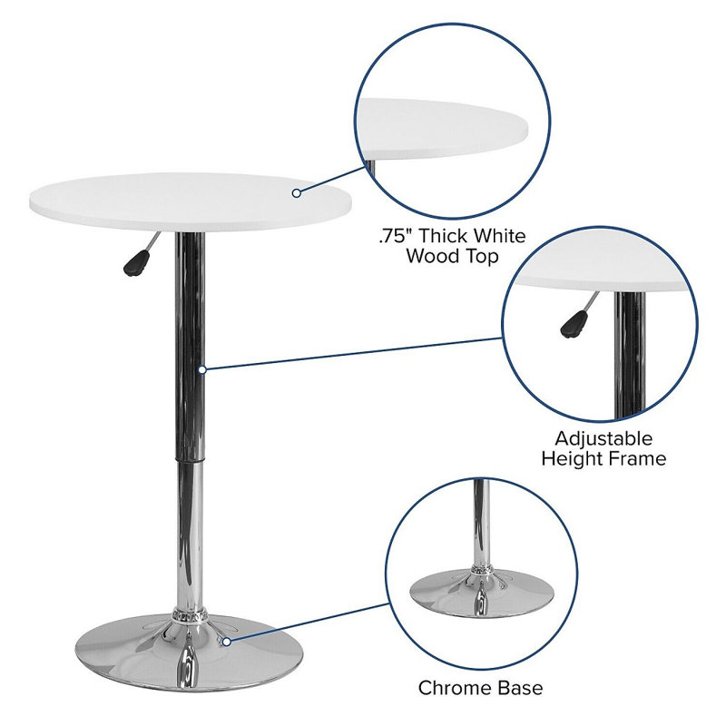 Table ronde en bois
