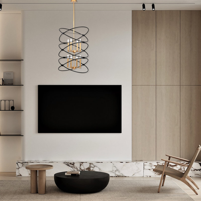 Lustre géométrique à 8 lumières à intensité variable Inamae