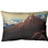 Housse de coussin lombaire en dessous du summit katsushika hokusai, lightning
