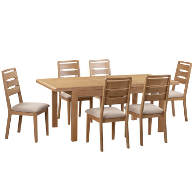Bruner 6 -Person Butterfly Leaf Dining Set