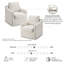 Fauteuil d'appoint pivotant en polyester-519200159