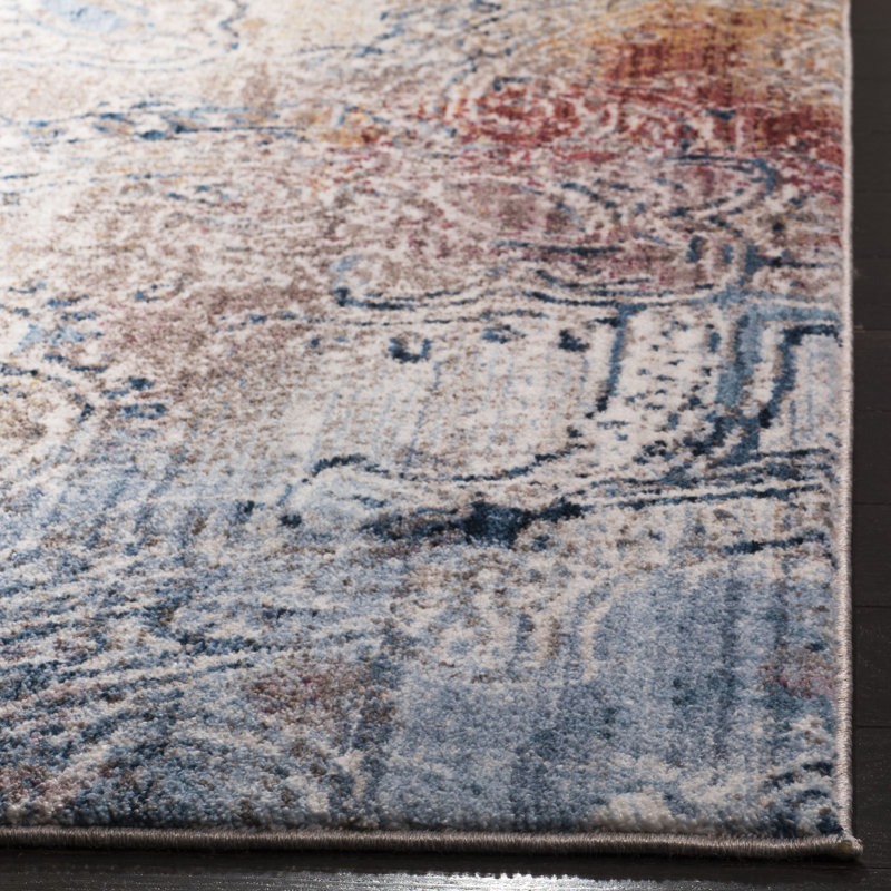 Massad Performance Floral Rug, Square 7'