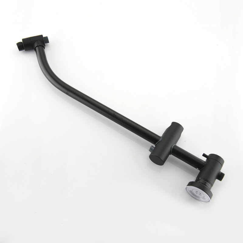 Drill-Free Dual Shower Head Spa System, Matte Black