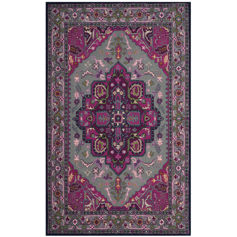 Blokzijl Hand Tufted Wool Oriental Rug, Rectangle 2'6" x 4'