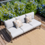 Lamando Patio Aluminum Sofa With Olefin Cushions