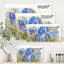 Iris Blossoming Flowers - peinture sur toile-59842628-59842627