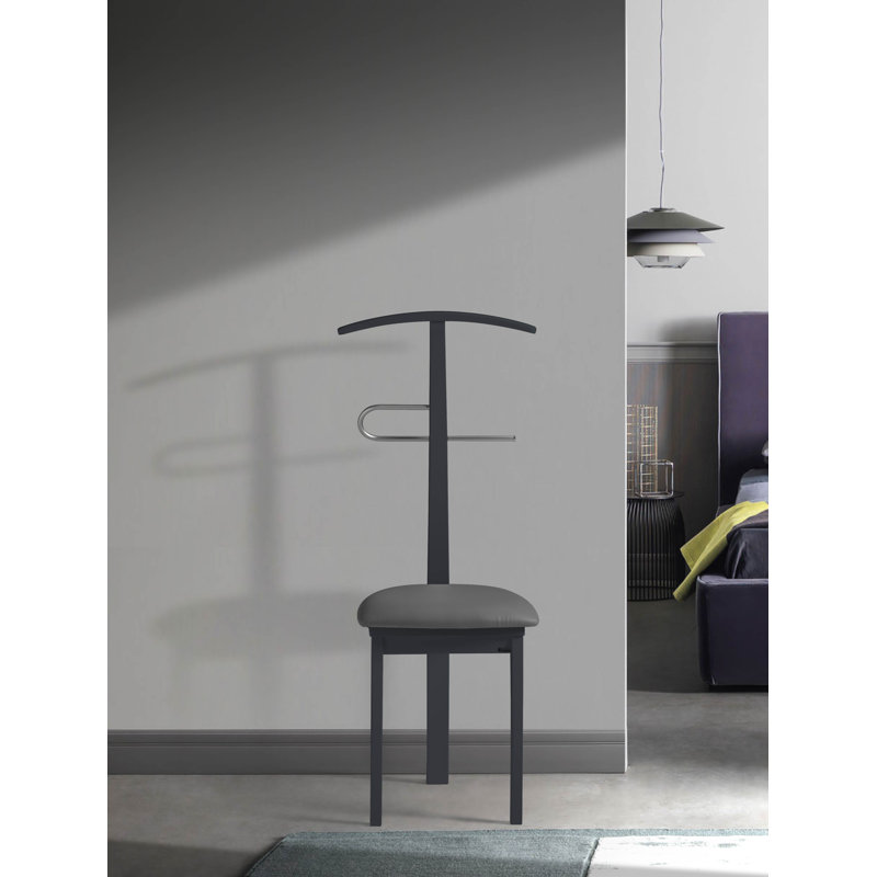 Erich Freestanding Valet Stand, Jet Black