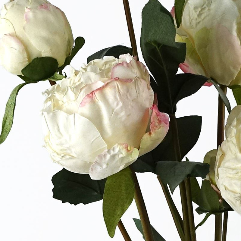 Plastic, Silk Artificial Arrangement, Cream