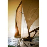 Sunset Sail III Print by Sofia Fox