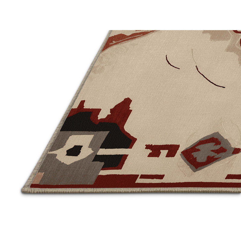 Chiseled Pathways Rug, Square 6'