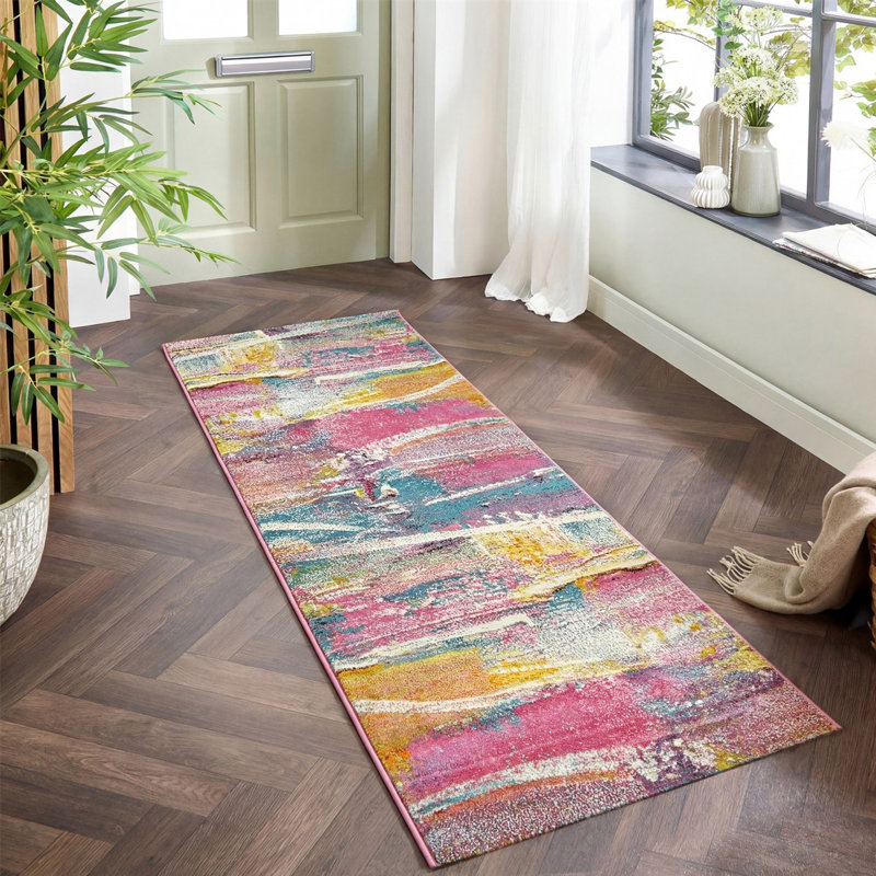 Abstract Area Rug, Runner 80 x 240cm