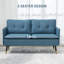 Tobergill 2 Seater Linen Look Tufted Sofa-1222474259