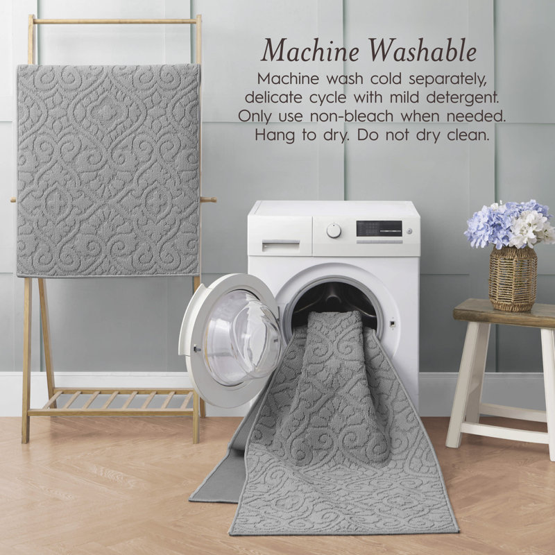 Feya Machine Woven Synthetic Aera Rug in Gray, Runner 2'2" x 8', Gray