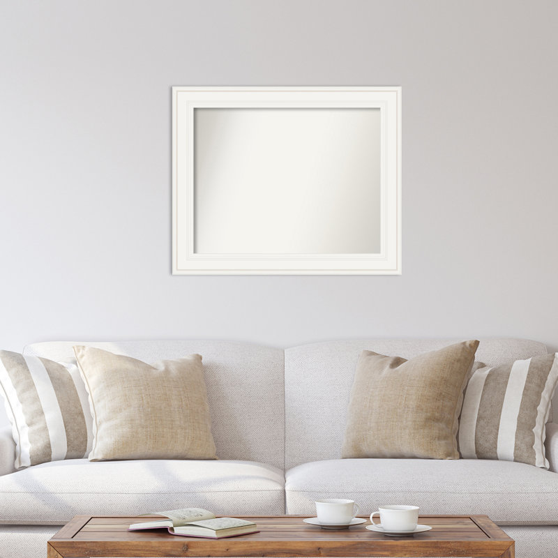 Miroir mural blanc Annelien, 27,5 po x 33,5 po