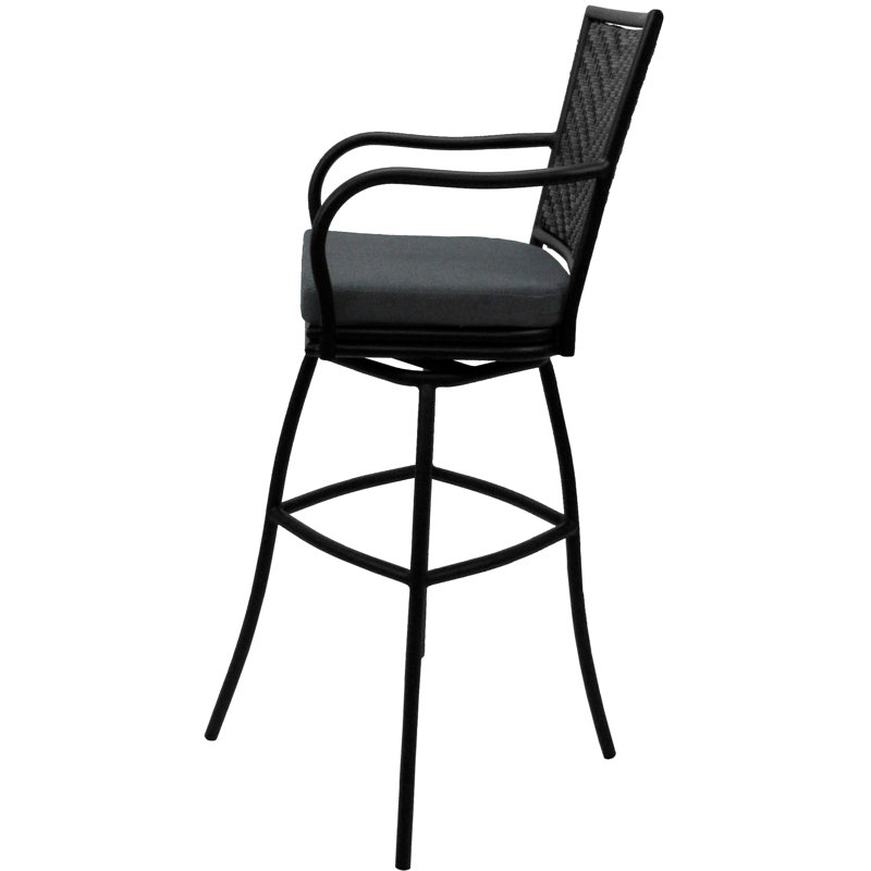 Charcoal - Black Extra Tall Stool, Gray, Black
