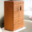 Orange Rectangular Solid Wood Jewelry Armoires