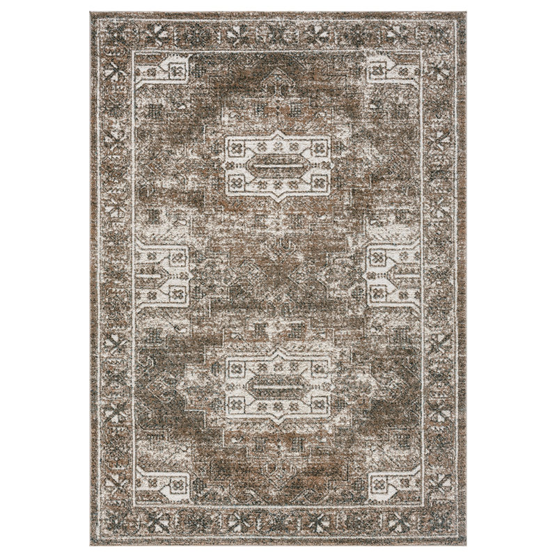 Tapis de style bohème rétro 9 pi x 12 pi, Rectangle 9 pi 2 po x 12 pi 6 po