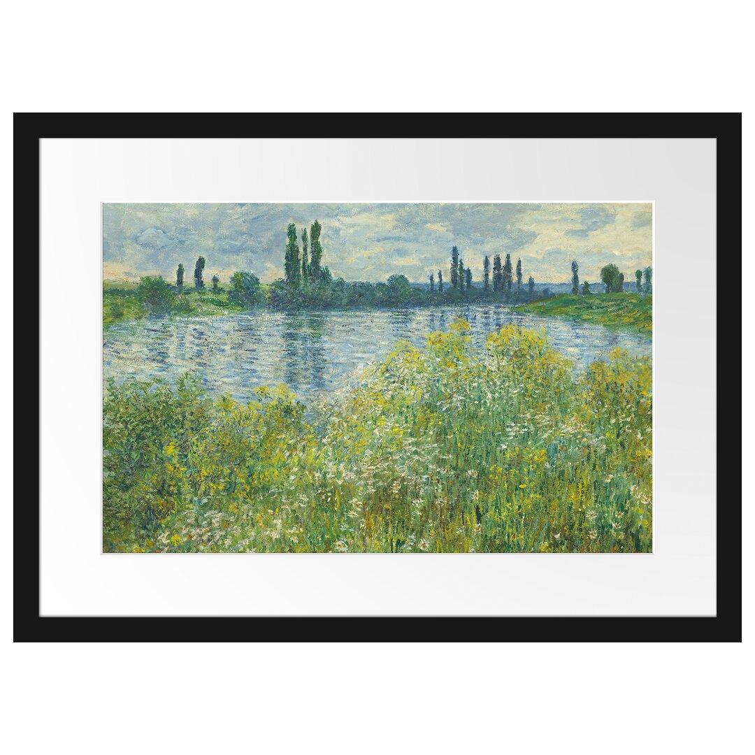 Gerahmter Kunstdruck Île Aux Fleurs Near Vétheuil von Claude Monet