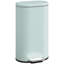 HOMCOM 30L Kitchen Bin 90° Stay-Open Lid Slim Rectangular Pedal Bin Green