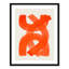 «Orange Strokes Print» par Haniff-129155863-129155876-129155895