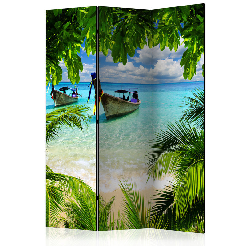 Barclay Solid Wood Folding Room Divider, 3