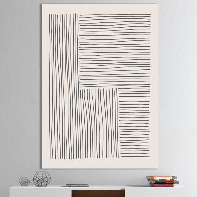 Minimal Geometric Lines I - Impression sur toile tendue