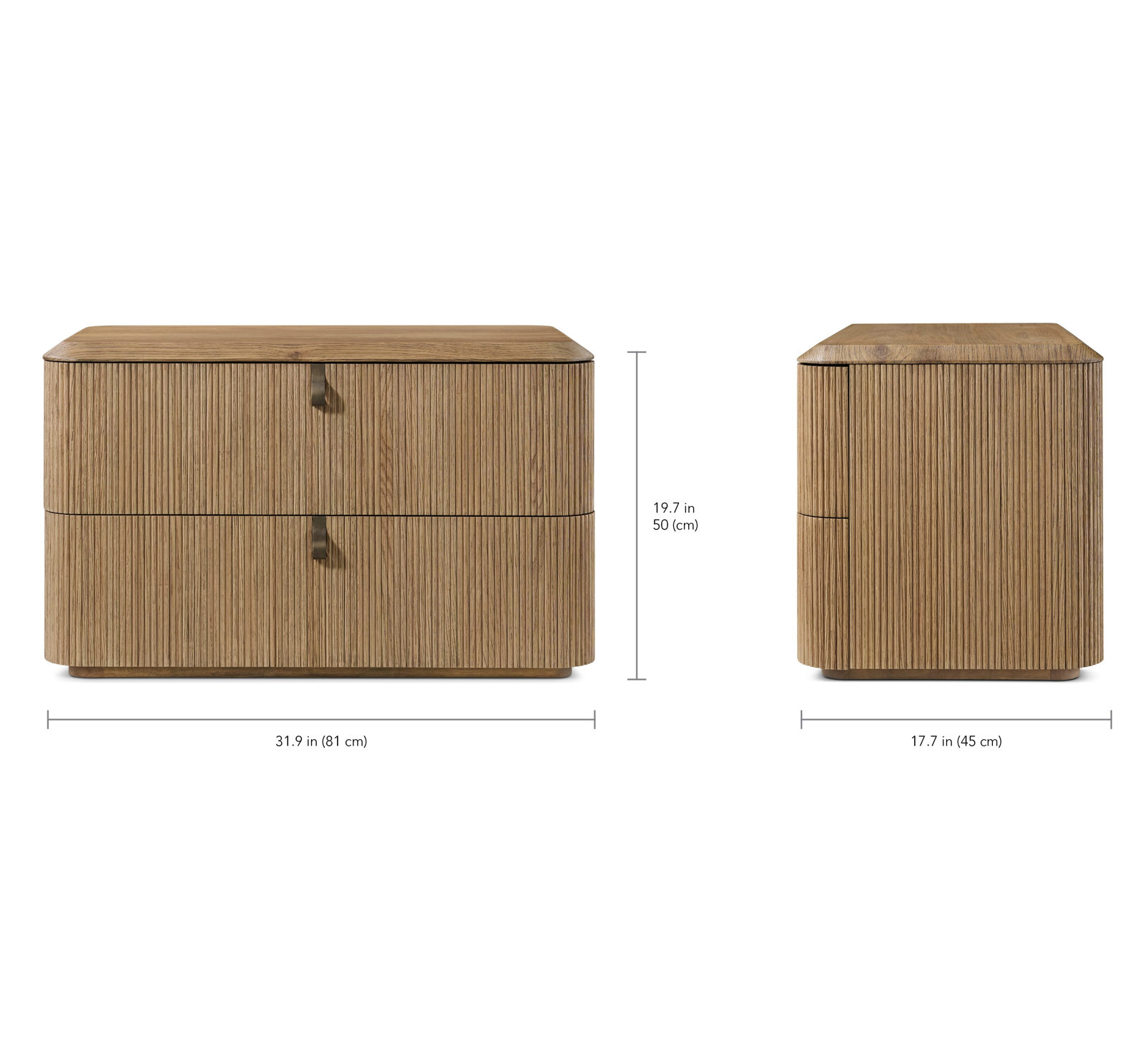 Colten 2 - Drawer Nightstand, Natural
