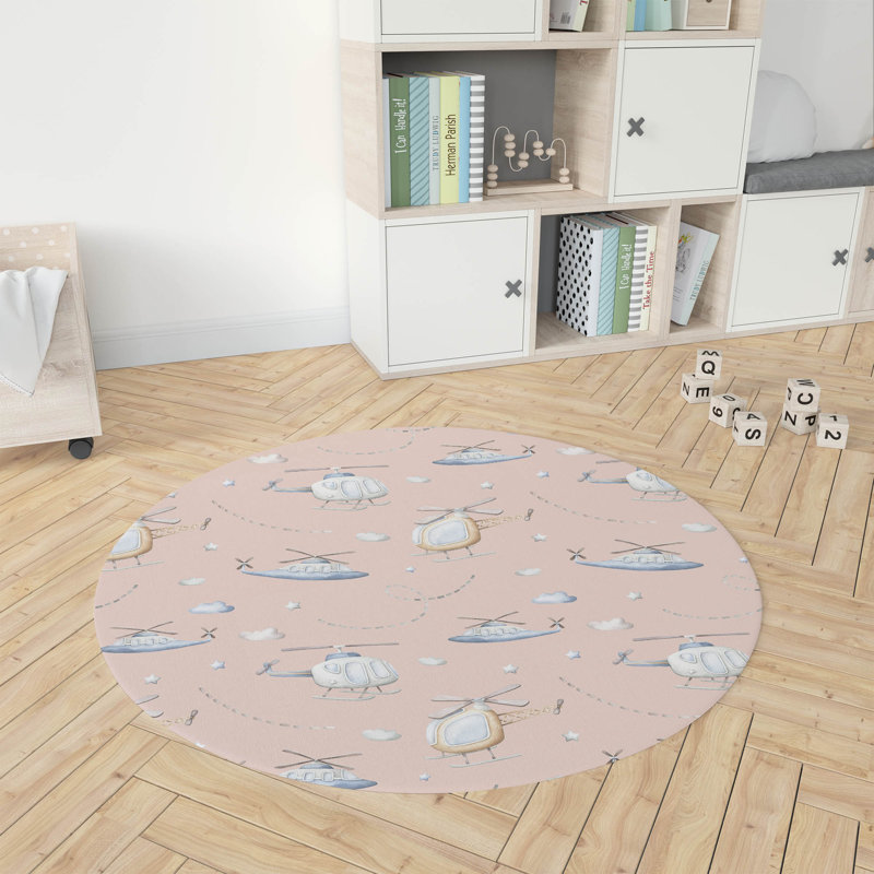 Heli High  Kids Play Mat, Round 5'