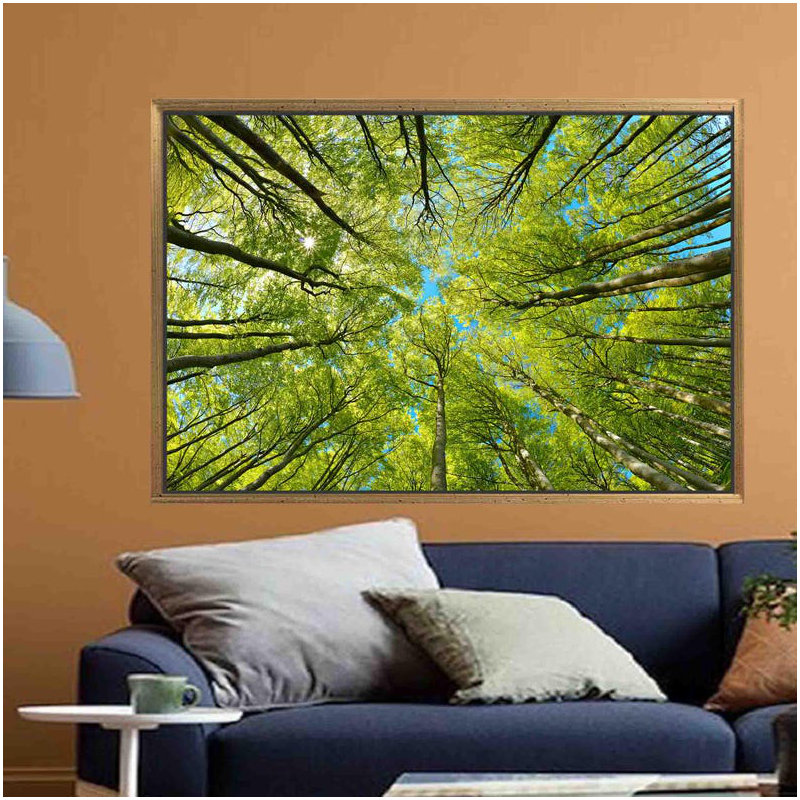 Print on Canvas, 25 cm H x 35 cm W, Gold Floater Framed